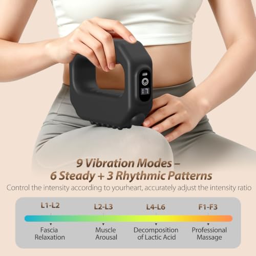 AddWin 2026 New Fascia Ring, Multifunctional Full-Body Hands-Free Massage Tool, Mini Muscle Recovery Fascia Ring Machine, Ergonomic Design with Waist Belt, Adjustable Massage Modes