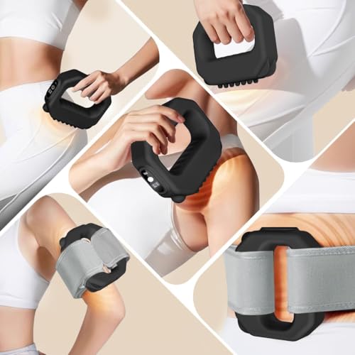 AddWin 2026 New Fascia Ring, Multifunctional Full-Body Hands-Free Massage Tool, Mini Muscle Recovery Fascia Ring Machine, Ergonomic Design with Waist Belt, Adjustable Massage Modes