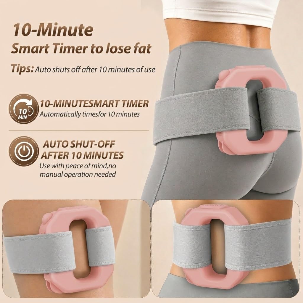 AddWin 2026 New Fascia Ring, Multifunctional Full-Body Hands-Free Massage Tool, Mini Muscle Recovery Fascia Ring Machine, Ergonomic Design with Waist Belt, Adjustable Massage Modes