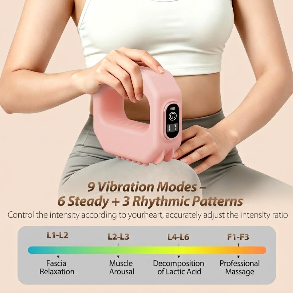 AddWin 2026 New Fascia Ring, Multifunctional Full-Body Hands-Free Massage Tool, Mini Muscle Recovery Fascia Ring Machine, Ergonomic Design with Waist Belt, Adjustable Massage Modes