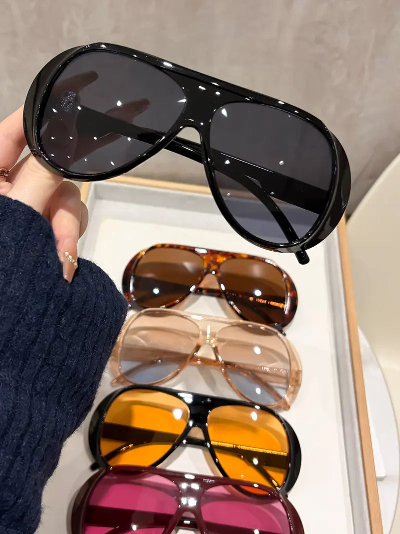 5 Pairs Y2K Street Style Women's Plastic, Trendy Casual Leopard Pattern Sunglasses, Fashionable Sunglasses, Trendy Shades, Trendy Fashion Shades, Perfect for Beach Vacations, Driving and Night Out