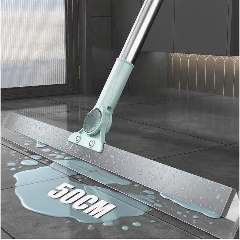 Rodo de Silicone Para Limpeza de Piso Vidros Com Gancho Secos e Molhados Uso Duplo Vassoura Mágica