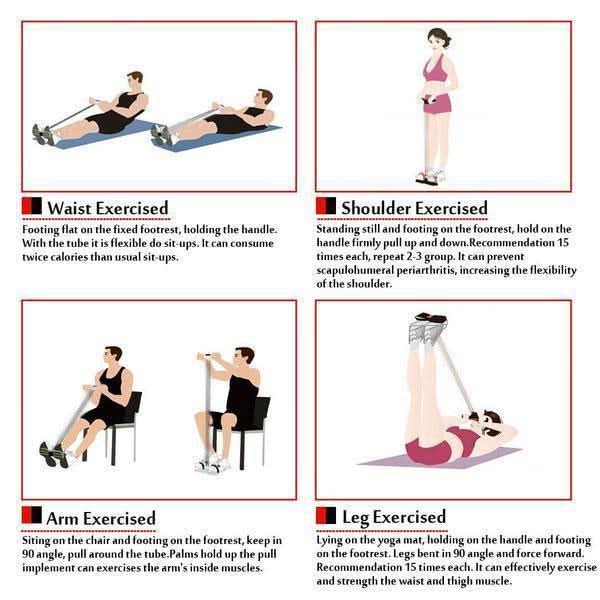 ✨2025 Hot Sale-Buy 2 Get 1 Free!!!🔥32 Fitness Resistance Bands-4 Tube Pedal Ankle Puller